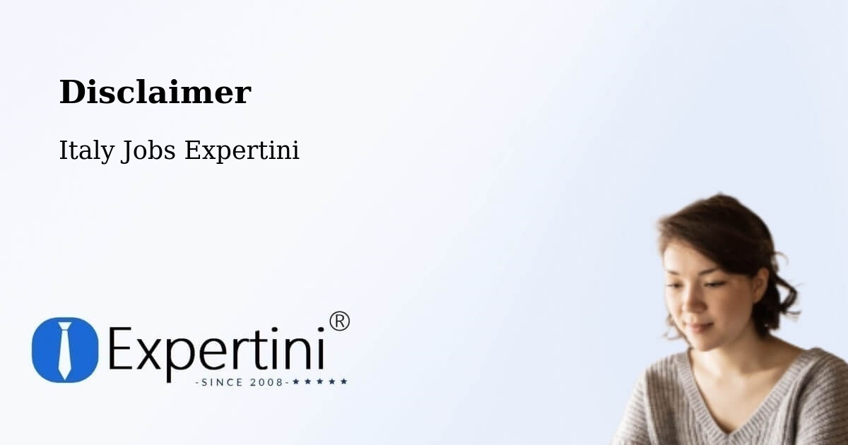 Disclaimer – Pero - Italy Jobs Expertini